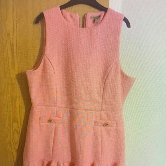 River Island Pink Textured Mini Dress - Picture 1 of 1